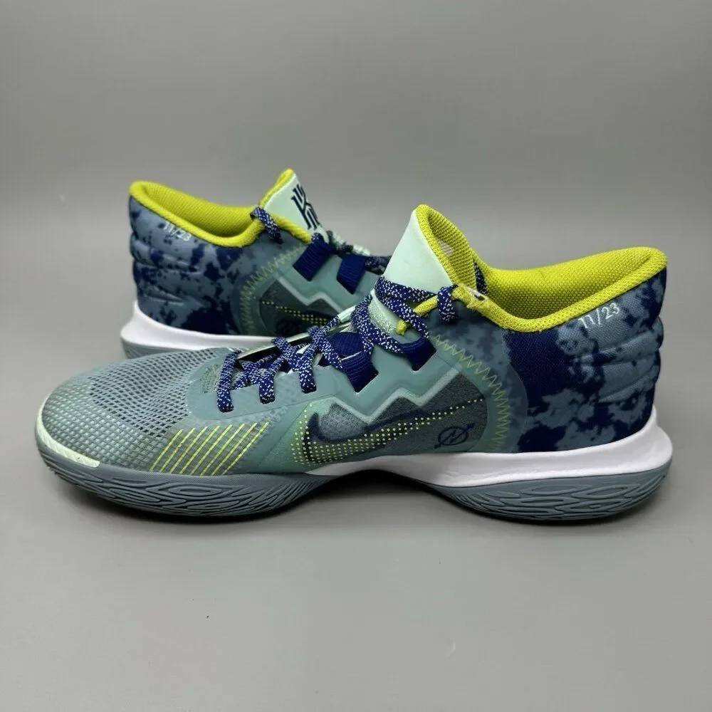 Nike Kyrie Flytrap 5 Mens Size 11.5 Blue Green White Basketball Shoes Sneakers